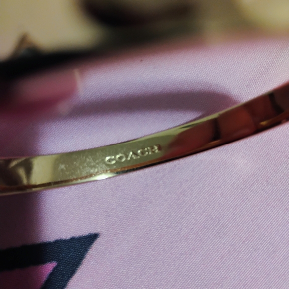 Coach Gold Bracelet with Modern Minimalist Design - Picture 2 of 3
